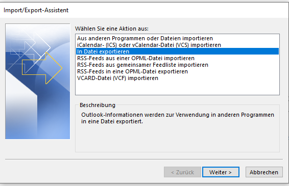 Outlook Konto Exportieren - So Geht Es Einfach » #lernsnacks #weggesnackt